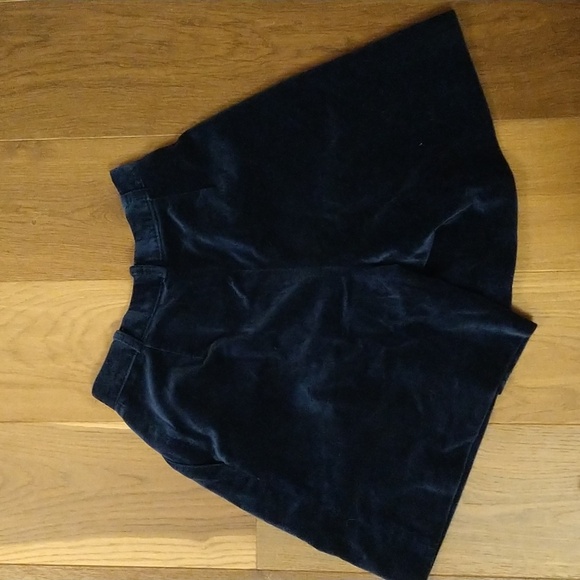 Royal blue velvet short - Picture 2 of 4